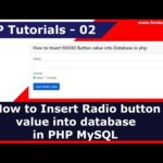 Radio Button con PHP y MySQL: Tutorial paso a paso