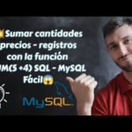 Sumar columnas de valores en múltiples filas con MySQL