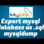 Export MySQL Database to SQL File: A Quick and Easy Guide