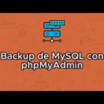 Backup fácil de base de datos MySQL con XAMPP