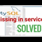 Solución al error mysql server service not found