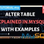 Guía rápida de MySQL: Cómo alterar un campo con mysql alter field
