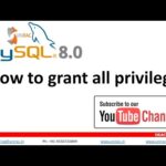 Guía para otorgar permisos en MySQL: grant all
