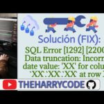Cómo solucionar error 1292 mysql: guía completa