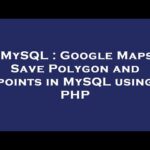 Implementación de MySQL para Point in Polygon