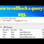 Cómo hacer un rollback transaction en MySQL