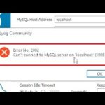 Solucionar error can't connect to mysql server on localhost 10061 con HeidiSQL