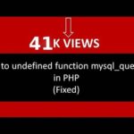 Cómo solucionar uncaught error call to undefined function mysql_query