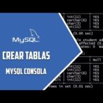 Cómo crear una tabla en MySQL desde la consola
