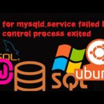 Solución al error de MySQL: main process exited, code=exited, status=1/failure