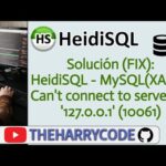 Solución al error MySQL 10061: Cómo resolverlo fácilmente