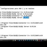 Cómo conectar Visual C++ a MySQL Workbench