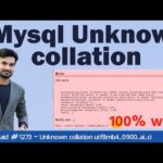 Solución de errores: MySQL Unknown Collation