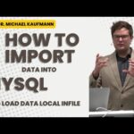 Importar datos con MySQL: uso de LOAD DATA LOCAL INFILE