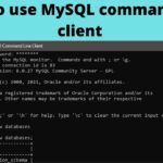 Cómo usar MySQL Command Line Client en Windows