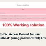 Solución Access Denied for User en MySQL Connect: ¡Evita los Warnings!