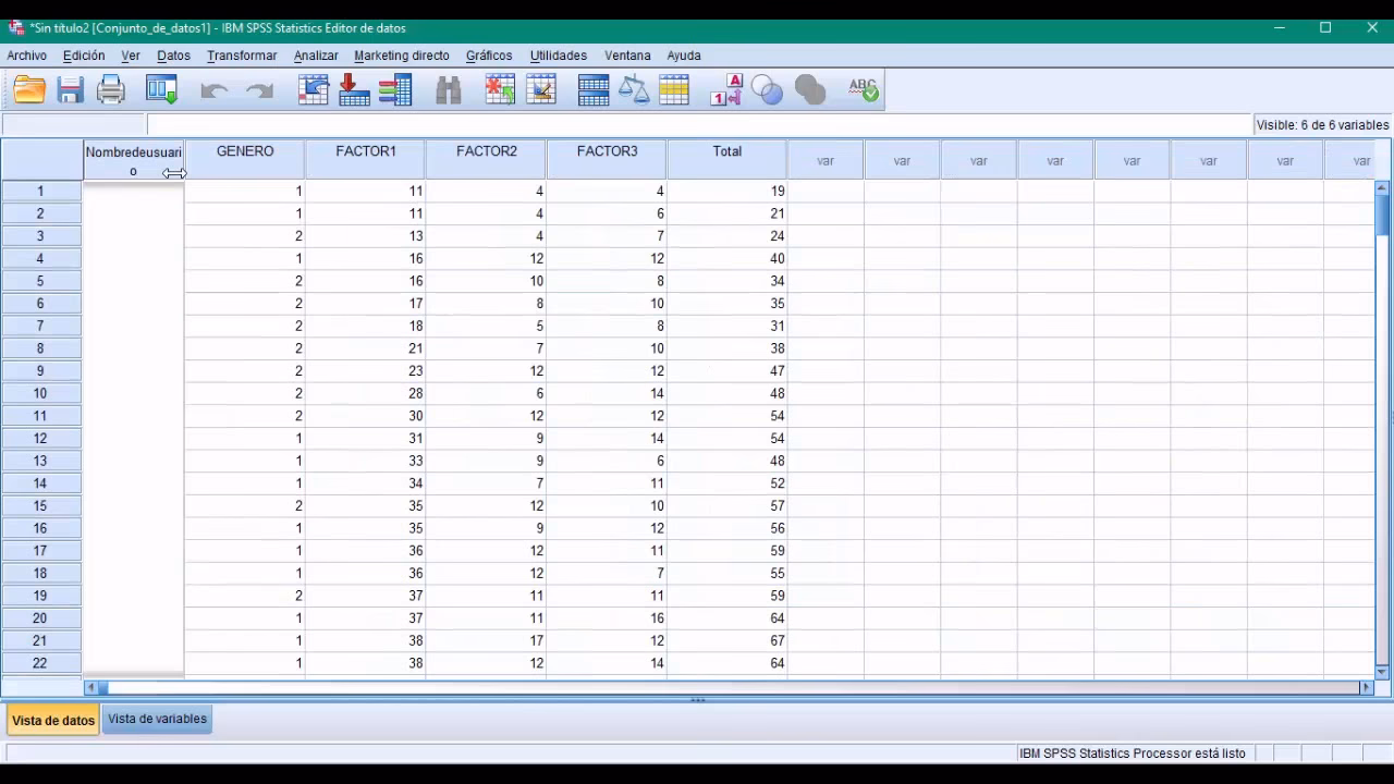 ¿Cómo puedo abrir un Archivo de datos en SPSS?