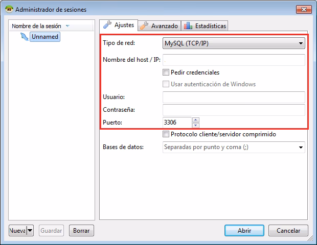 ¿Cómo abro un archivo de base de datos MySQL?