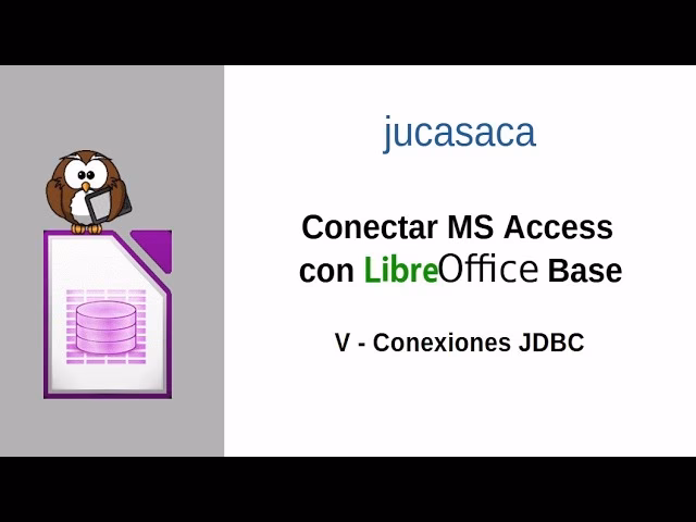 ¿Qué base de datos utiliza LibreOffice Base?