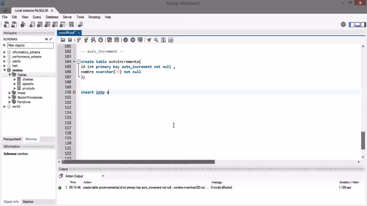 ¿Cómo modificar el incremento automático en SQL?
