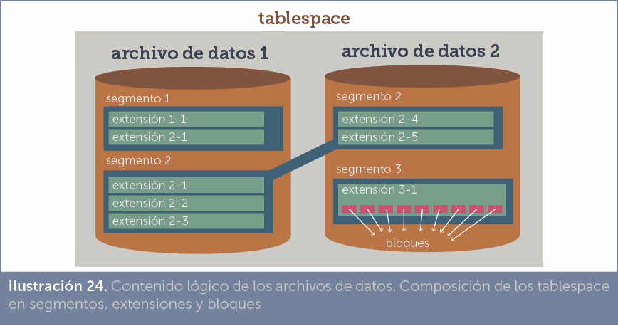 ¿Qué es una unidad de almacenamiento lógica en Oracle?