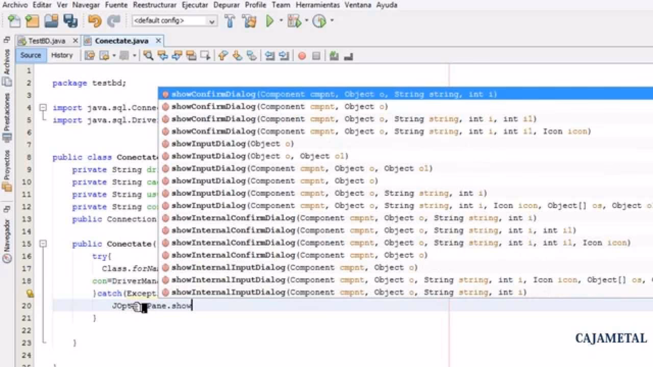 ¿Qué base de datos se usa con Java?