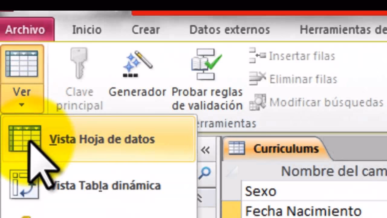 ¿Cómo crear la validación de datos?