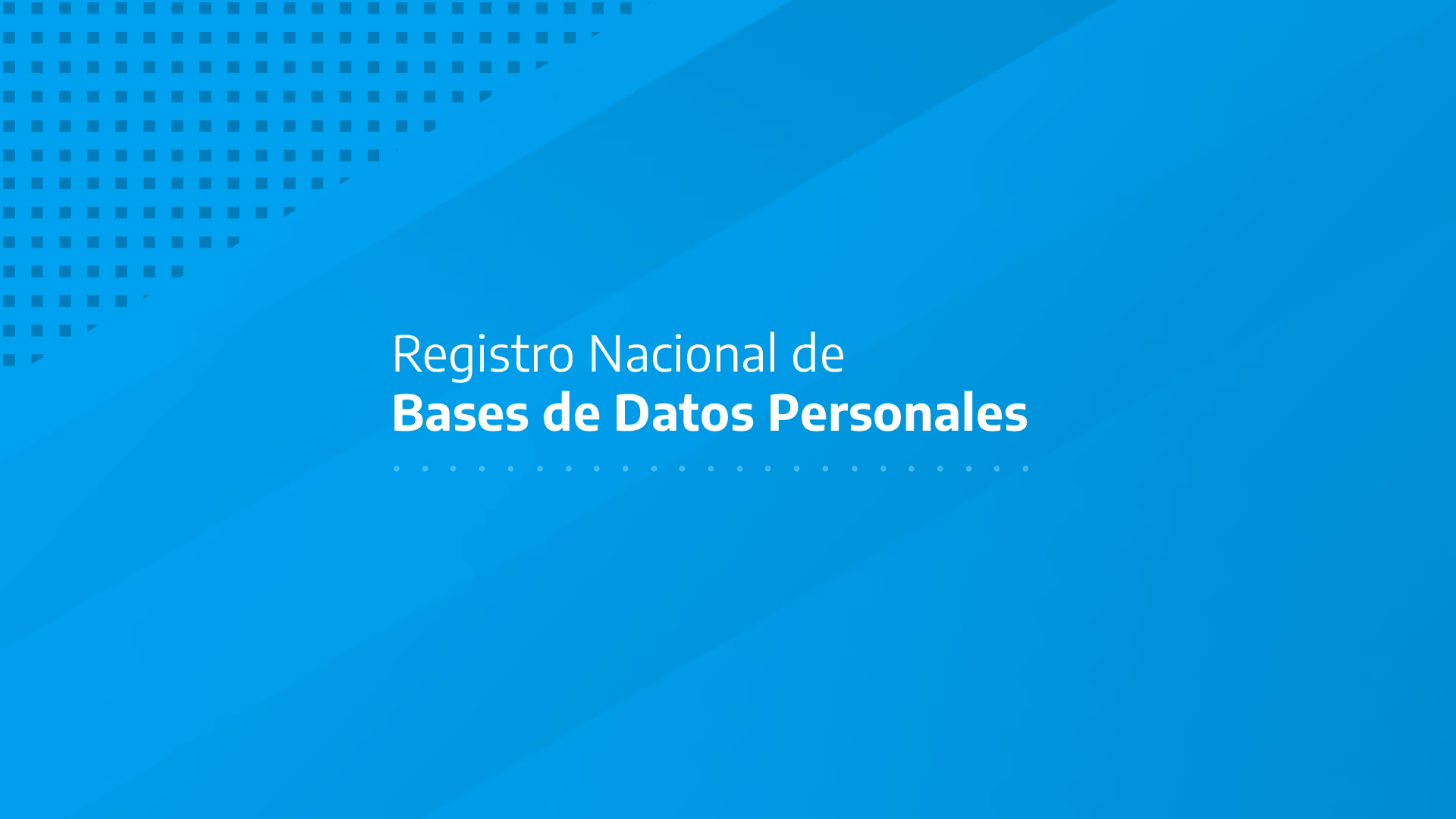 ¿Cómo se llama la base de datos de Argentina?