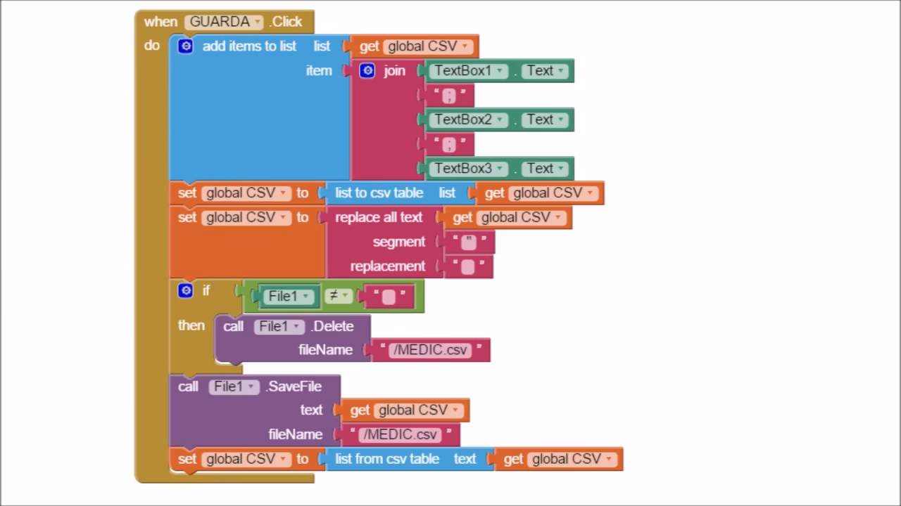 ¿Cómo leer un archivo csv en MIT App Inventor?