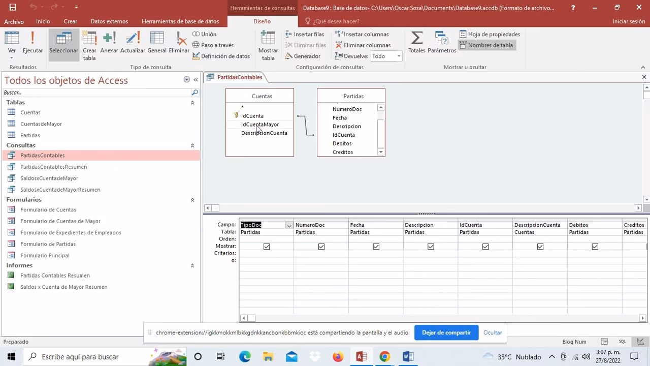 ¿Qué es una base de datos en un sistema de información contable?