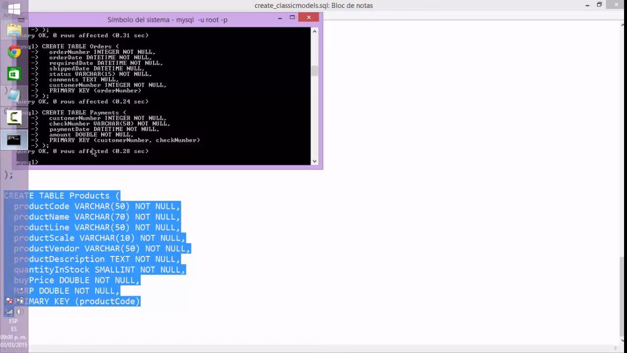 ¿Puedo ejecutar SQL en el Bloc de notas?