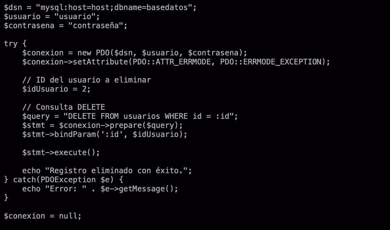 ¿Qué es MySQL en PHP con un ejemplo?