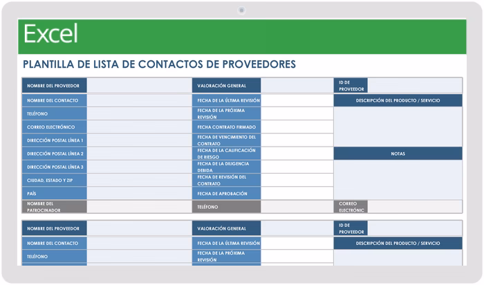 ¿Cómo hacer una base de datos de proveedores?