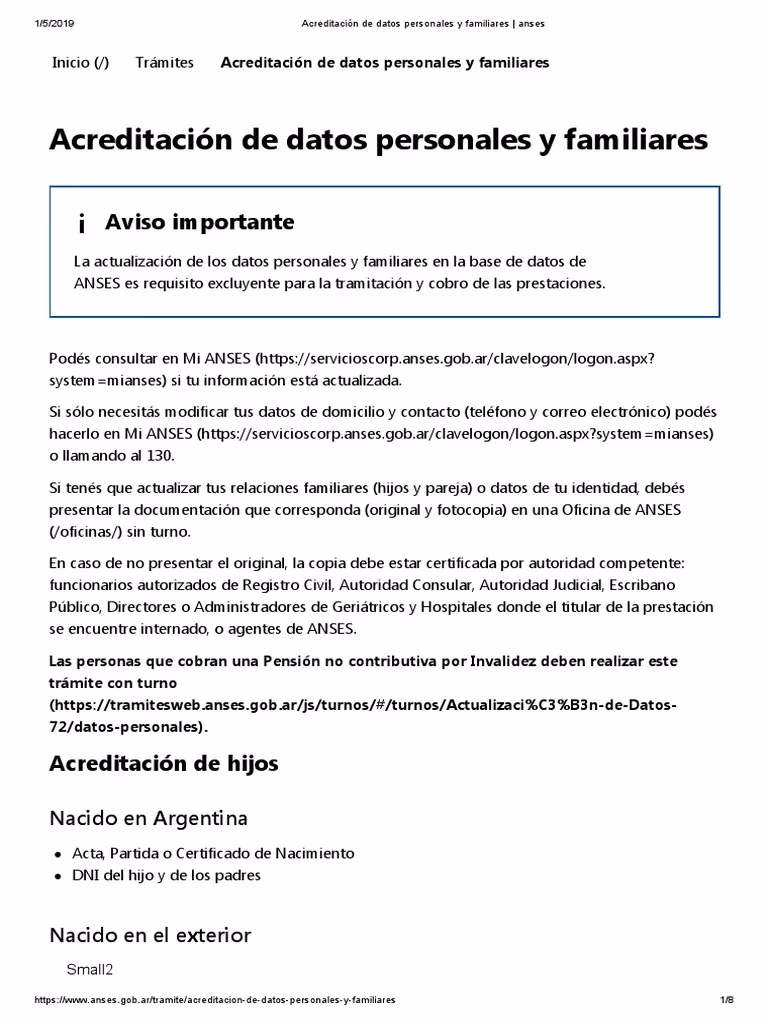 ¿Cómo puedo saber mis datos personales en ANSES?