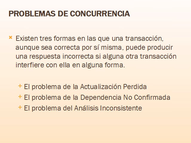 ¿Cuál es un ejemplo de concurrencia?