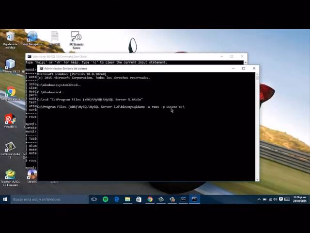 ¿Cómo restaurar una base de datos en MySQL por consola?