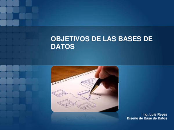¿Cuáles son los objetivos de las bases de datos?