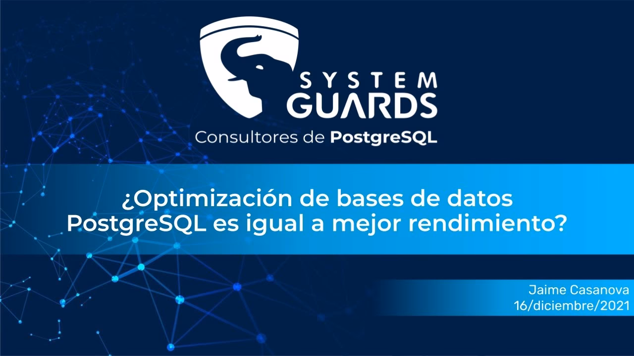 ¿Cómo hacer que una base de datos postgres sea más rápida?