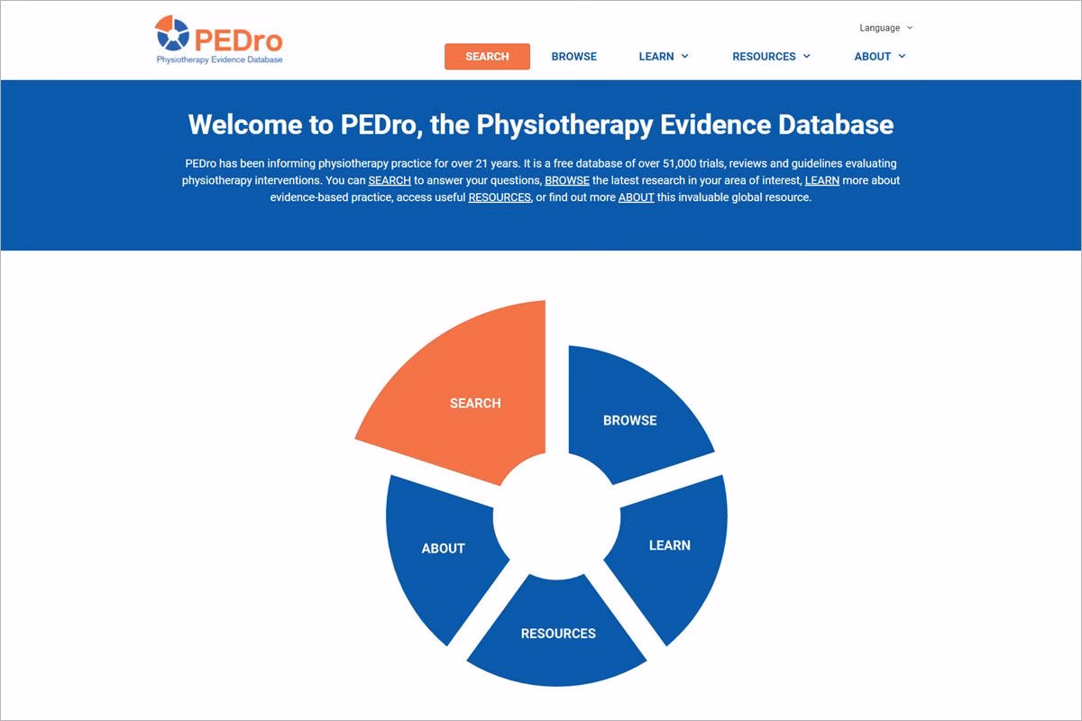 ¿Cómo buscar en la base de datos PEDro?