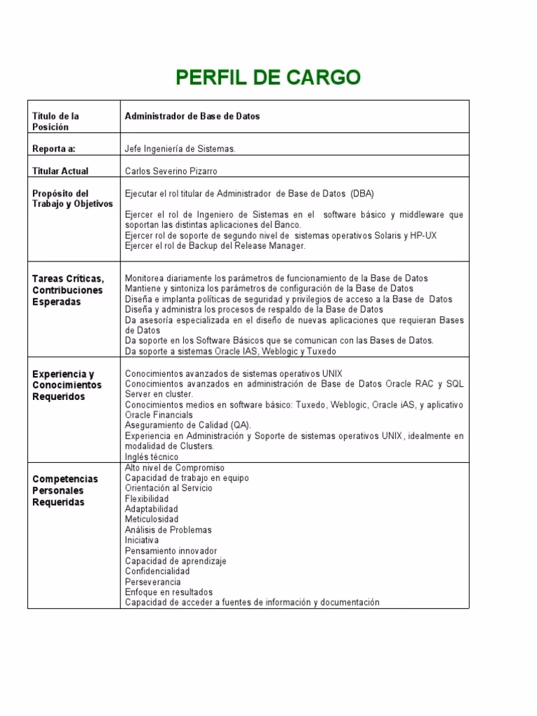¿Cómo debe ser el perfil del administrador?