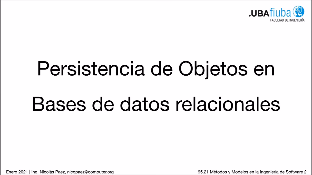 ¿Qué es la persistencia en bases de datos?