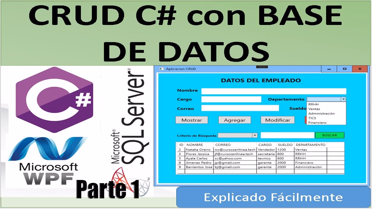 ¿Cuáles son las 4 operaciones CRUD?