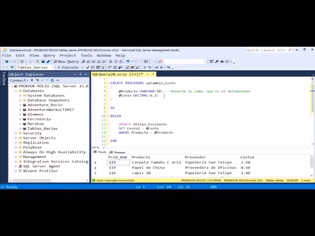 ¿Qué es un procedimiento almacenado en PL/SQL?