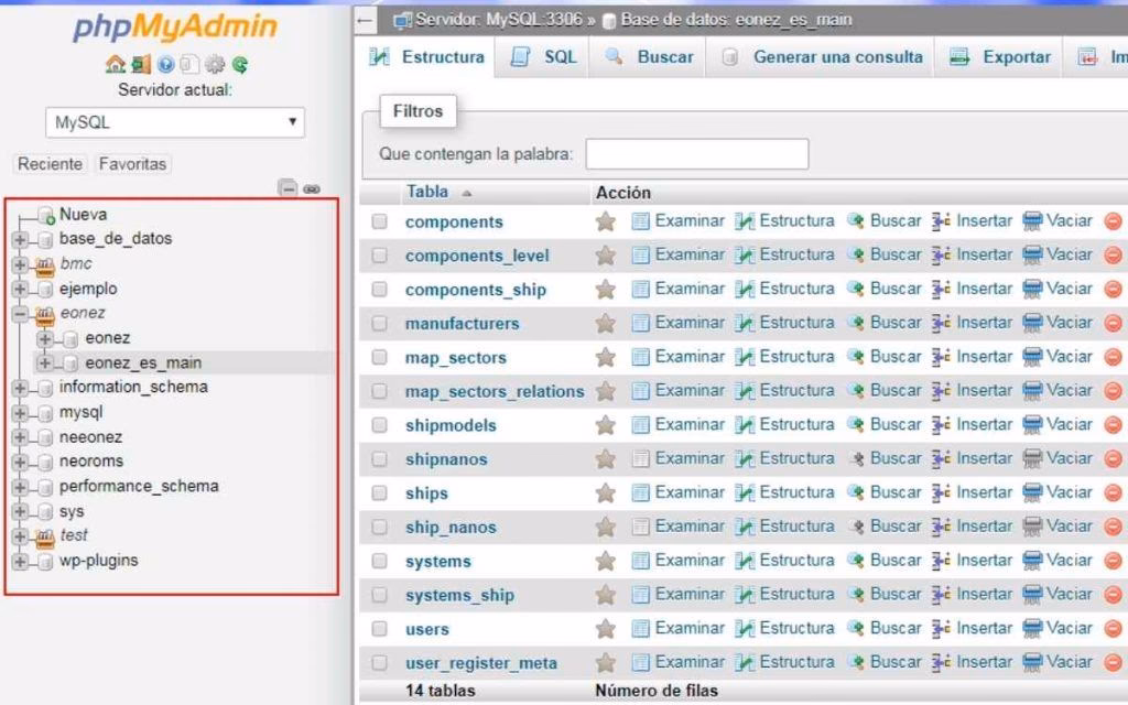 ¿Qué es el concepto de tabla de base de datos?