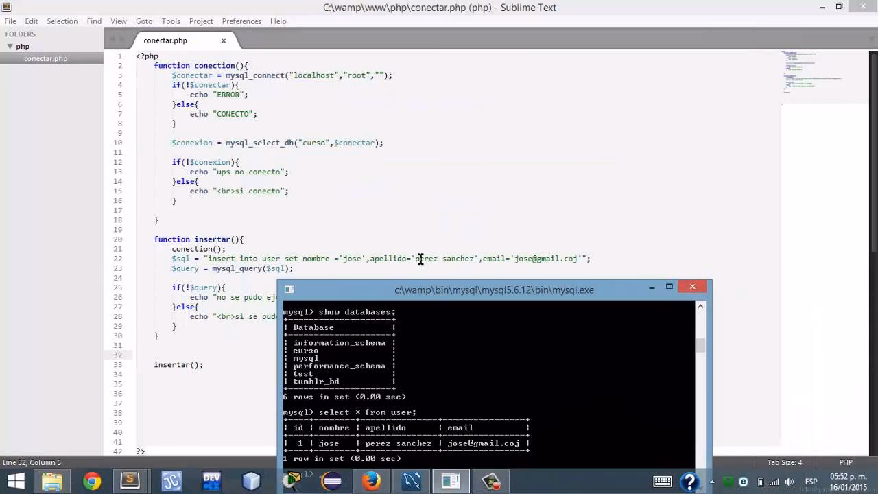 ¿Cómo seleccionar la base de datos MySQL?