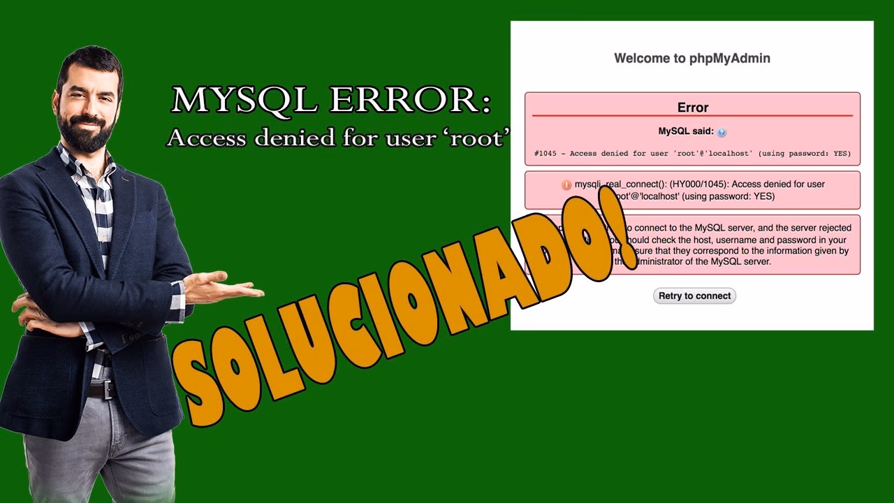 ¿Qué significa el error "Acceso denegado" al usar mysqldump?