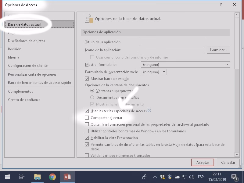 ¿Cómo compactar y reparar en código VBA?