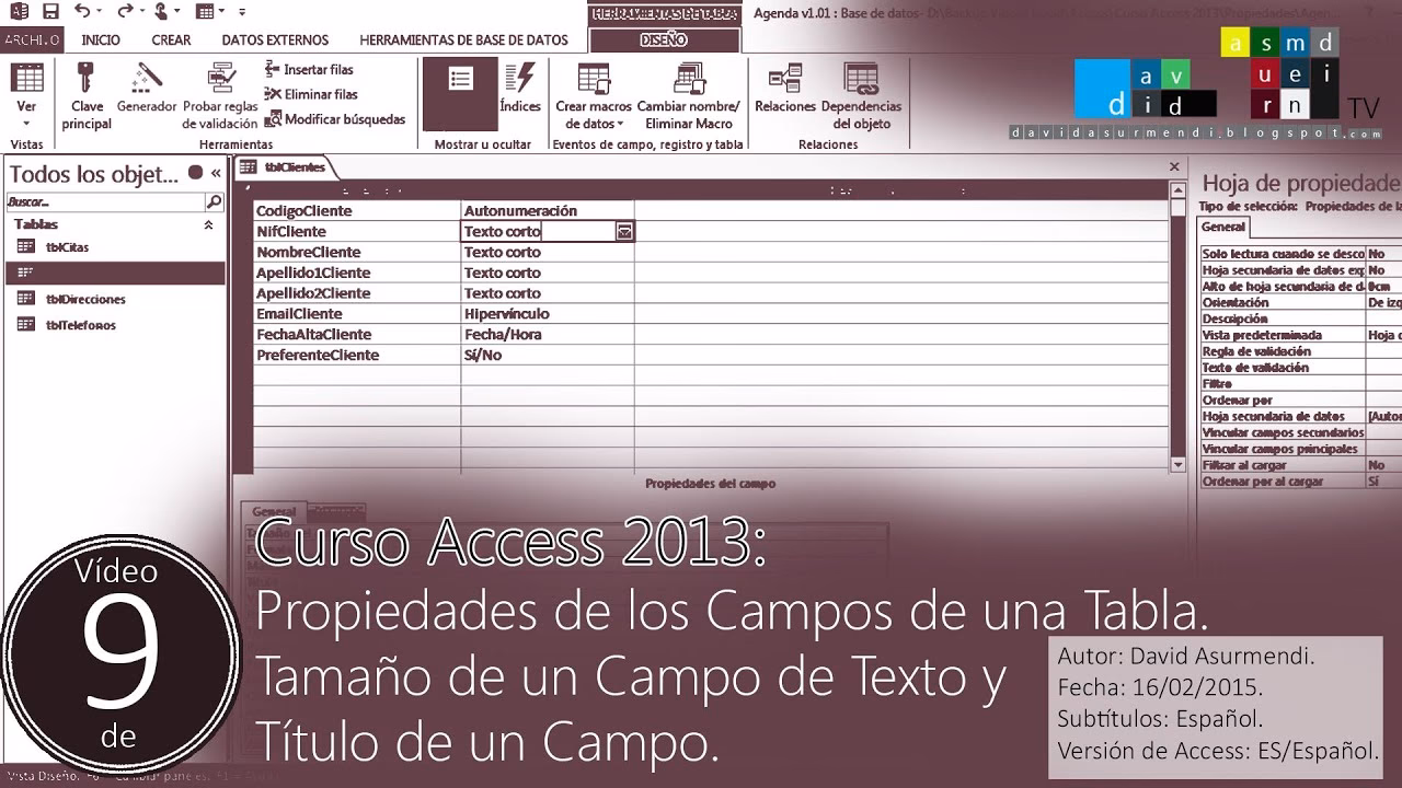 ¿Dónde está el tamaño que se debe ajustar en Access?