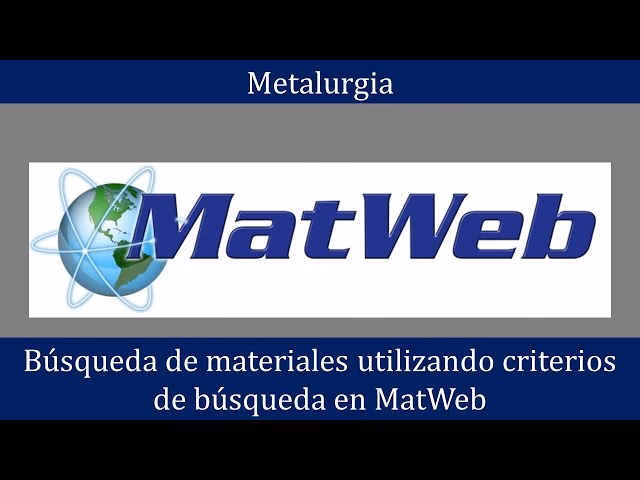 ¿Para qué se utiliza Matweb?