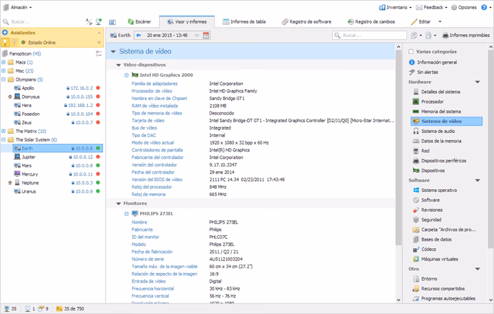 ¿Qué datos debe llevar el formato para realizar un inventario de software en una PC?